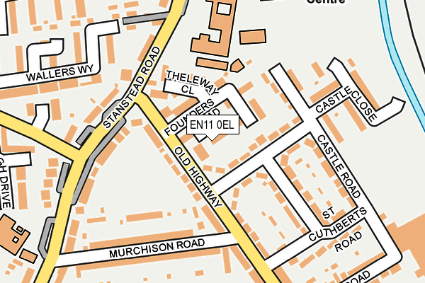 EN11 0EL map - OS OpenMap – Local (Ordnance Survey)