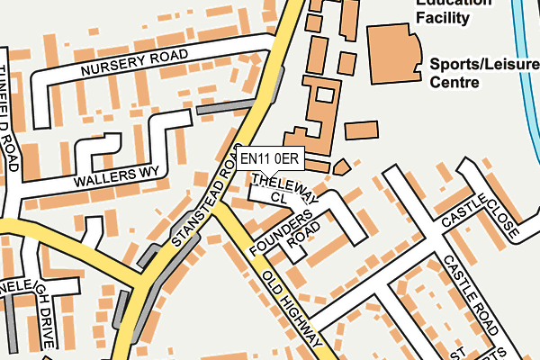 EN11 0ER map - OS OpenMap – Local (Ordnance Survey)