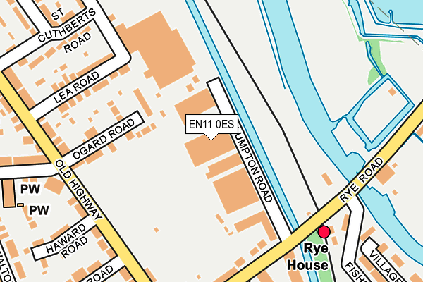 EN11 0ES map - OS OpenMap – Local (Ordnance Survey)