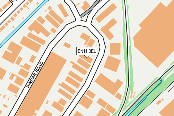 EN11 0EU map - OS OpenMap – Local (Ordnance Survey)