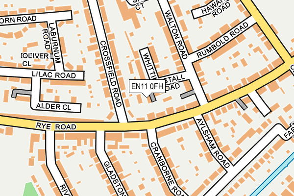 EN11 0FH map - OS OpenMap – Local (Ordnance Survey)