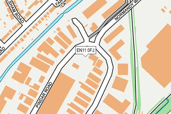 EN11 0FJ map - OS OpenMap – Local (Ordnance Survey)