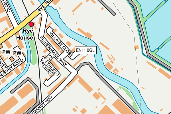 EN11 0GL map - OS OpenMap – Local (Ordnance Survey)