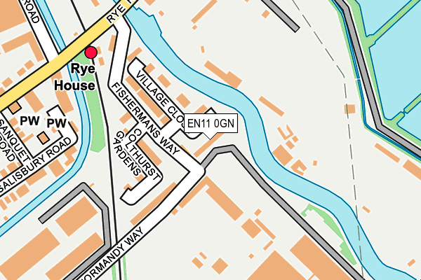 EN11 0GN map - OS OpenMap – Local (Ordnance Survey)