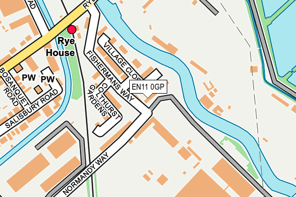 EN11 0GP map - OS OpenMap – Local (Ordnance Survey)