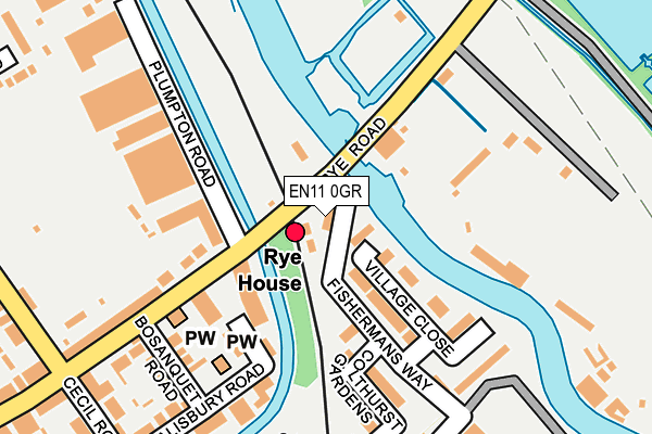 EN11 0GR map - OS OpenMap – Local (Ordnance Survey)