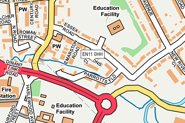 EN11 0HH map - OS OpenMap – Local (Ordnance Survey)