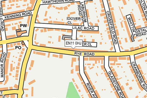 EN11 0HJ map - OS OpenMap – Local (Ordnance Survey)