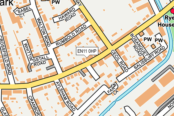 EN11 0HP map - OS OpenMap – Local (Ordnance Survey)