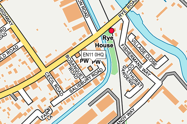 EN11 0HQ map - OS OpenMap – Local (Ordnance Survey)