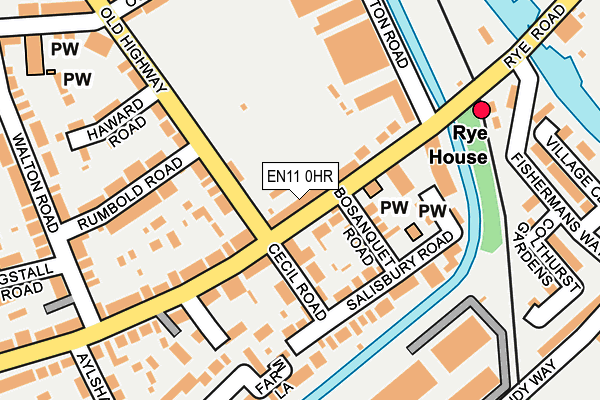 EN11 0HR map - OS OpenMap – Local (Ordnance Survey)