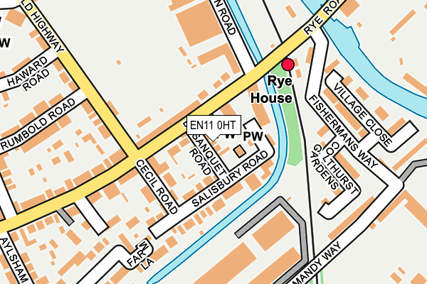 EN11 0HT map - OS OpenMap – Local (Ordnance Survey)