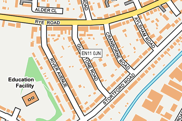 EN11 0JN map - OS OpenMap – Local (Ordnance Survey)