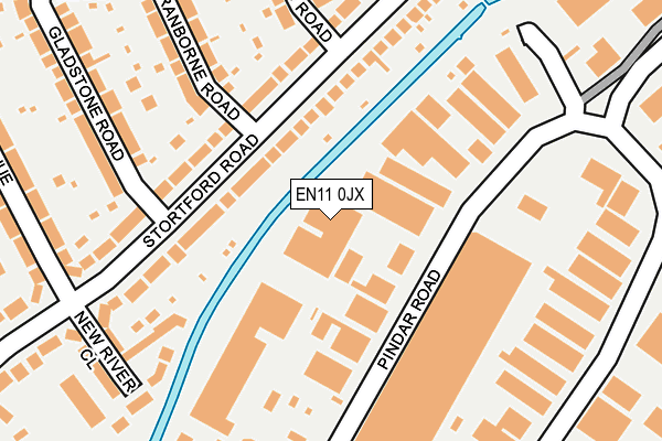 EN11 0JX map - OS OpenMap – Local (Ordnance Survey)