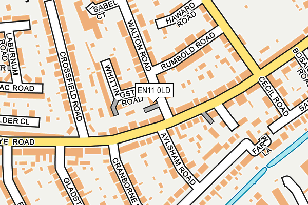 EN11 0LD map - OS OpenMap – Local (Ordnance Survey)