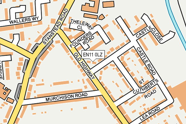 EN11 0LZ map - OS OpenMap – Local (Ordnance Survey)