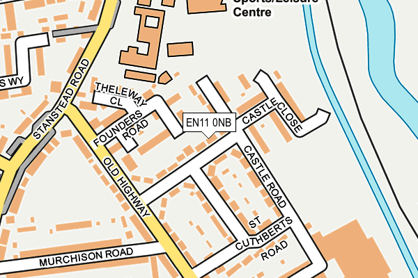 EN11 0NB map - OS OpenMap – Local (Ordnance Survey)