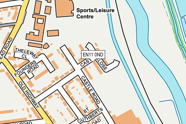 EN11 0ND map - OS OpenMap – Local (Ordnance Survey)