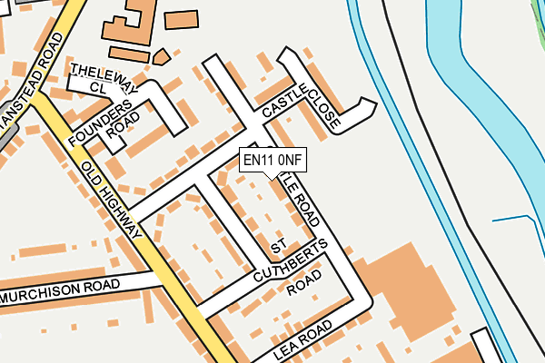 EN11 0NF map - OS OpenMap – Local (Ordnance Survey)