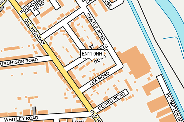 EN11 0NH map - OS OpenMap – Local (Ordnance Survey)