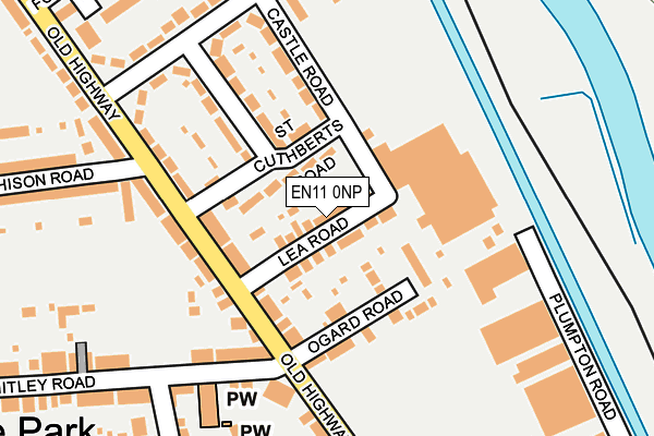 EN11 0NP map - OS OpenMap – Local (Ordnance Survey)