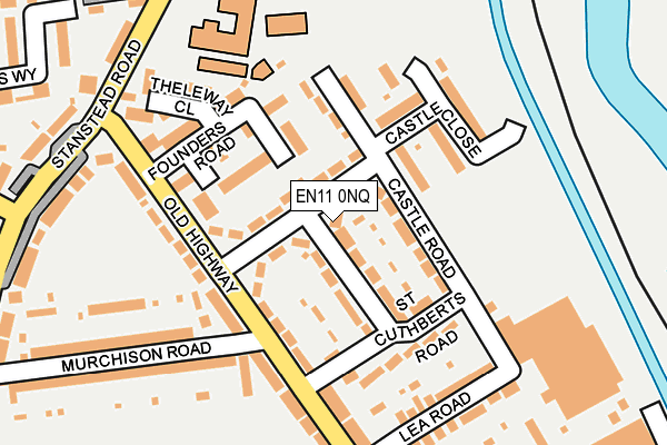 EN11 0NQ map - OS OpenMap – Local (Ordnance Survey)