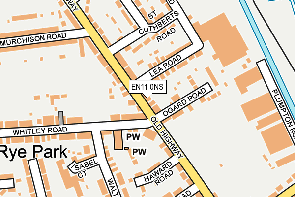 EN11 0NS map - OS OpenMap – Local (Ordnance Survey)