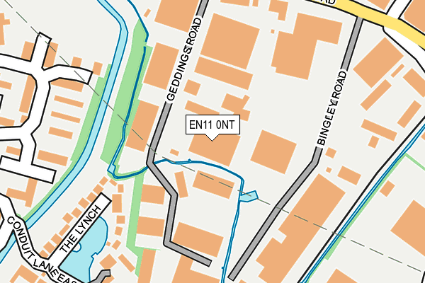 EN11 0NT map - OS OpenMap – Local (Ordnance Survey)