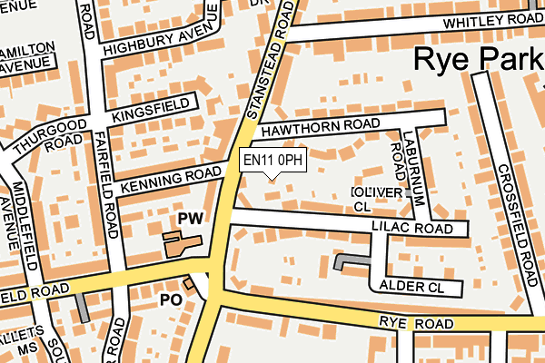 EN11 0PH map - OS OpenMap – Local (Ordnance Survey)