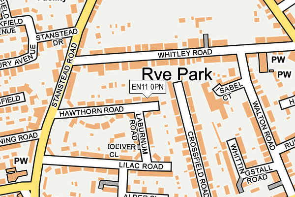 EN11 0PN map - OS OpenMap – Local (Ordnance Survey)