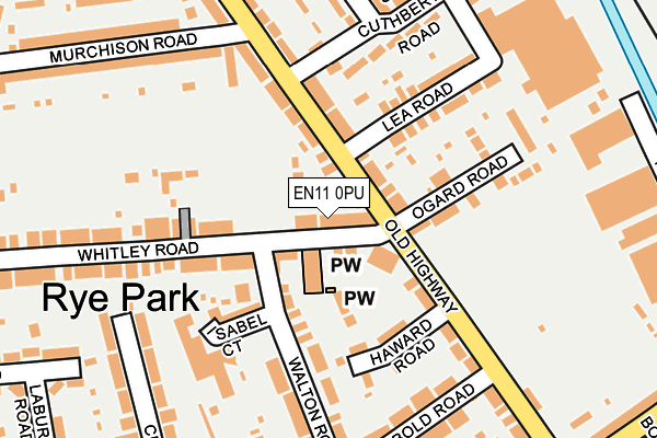 EN11 0PU map - OS OpenMap – Local (Ordnance Survey)