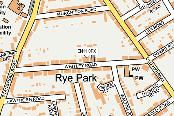 EN11 0PX map - OS OpenMap – Local (Ordnance Survey)