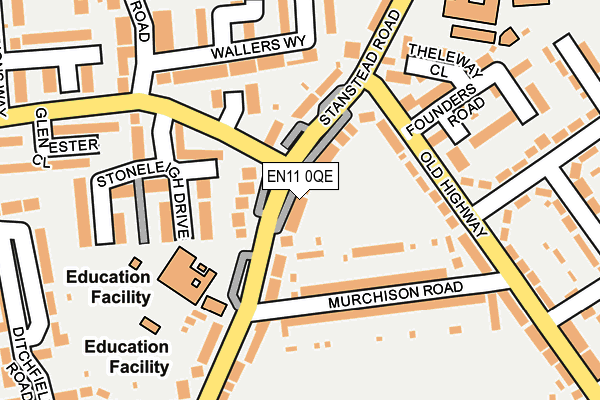 EN11 0QE map - OS OpenMap – Local (Ordnance Survey)