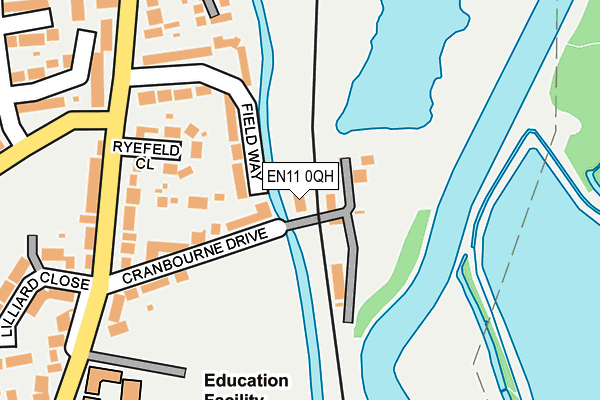 EN11 0QH map - OS OpenMap – Local (Ordnance Survey)