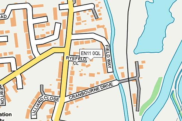 EN11 0QL map - OS OpenMap – Local (Ordnance Survey)