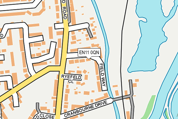 EN11 0QN map - OS OpenMap – Local (Ordnance Survey)