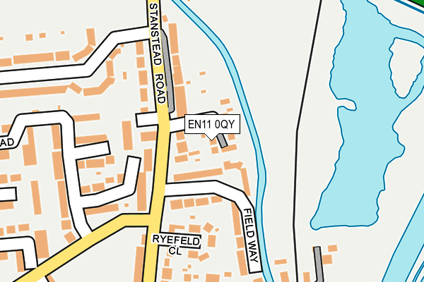 EN11 0QY map - OS OpenMap – Local (Ordnance Survey)