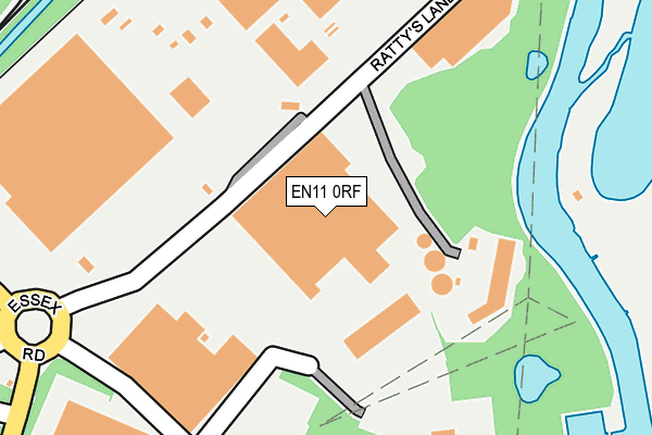 EN11 0RF map - OS OpenMap – Local (Ordnance Survey)