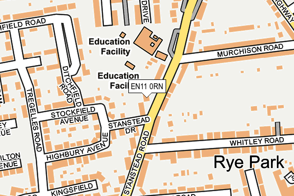 EN11 0RN map - OS OpenMap – Local (Ordnance Survey)