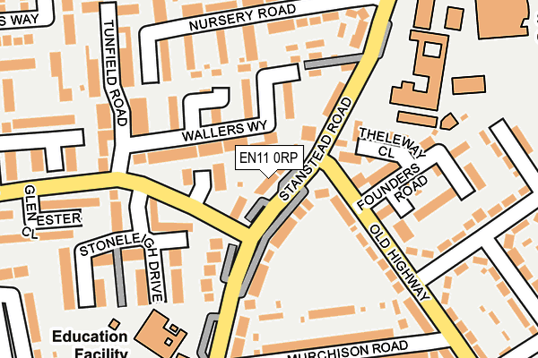 EN11 0RP map - OS OpenMap – Local (Ordnance Survey)