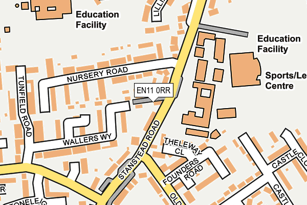 EN11 0RR map - OS OpenMap – Local (Ordnance Survey)