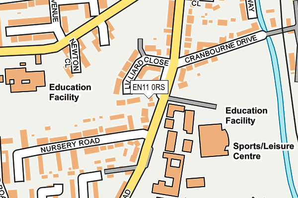 EN11 0RS map - OS OpenMap – Local (Ordnance Survey)