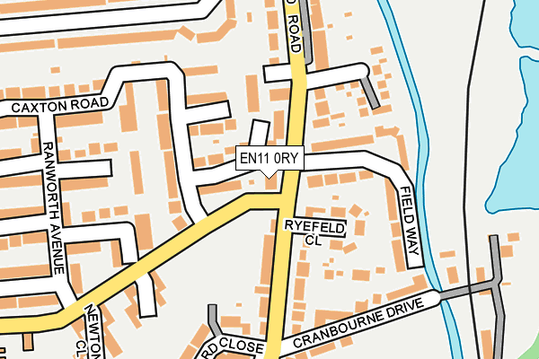 EN11 0RY map - OS OpenMap – Local (Ordnance Survey)