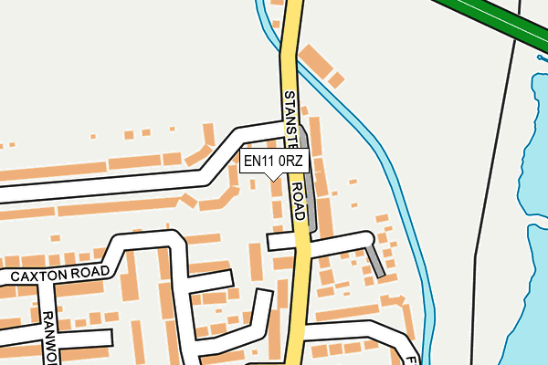 EN11 0RZ map - OS OpenMap – Local (Ordnance Survey)