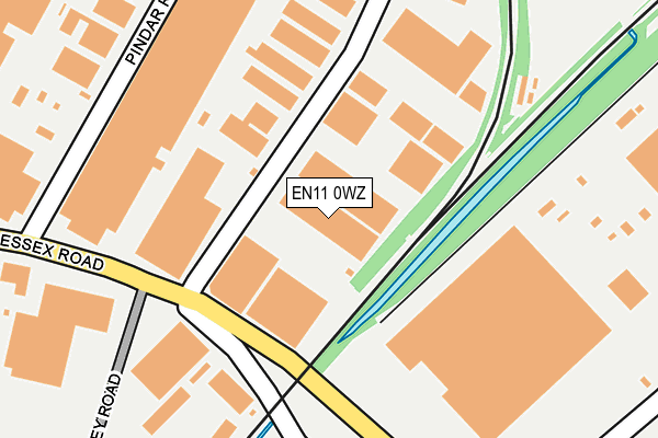 EN11 0WZ map - OS OpenMap – Local (Ordnance Survey)