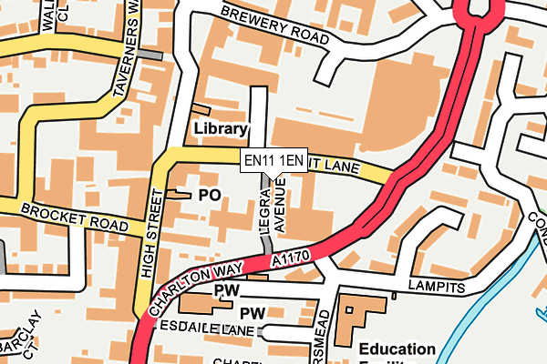 EN11 1EN map - OS OpenMap – Local (Ordnance Survey)