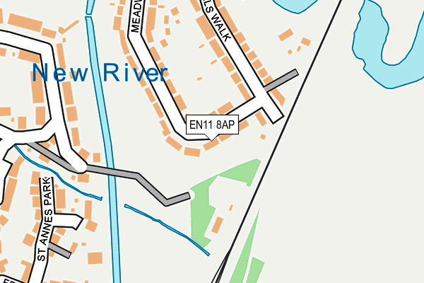 EN11 8AP map - OS OpenMap – Local (Ordnance Survey)