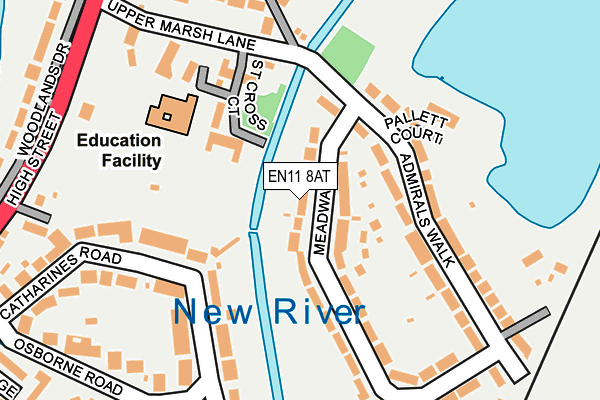 EN11 8AT map - OS OpenMap – Local (Ordnance Survey)