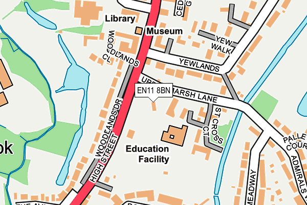 EN11 8BN map - OS OpenMap – Local (Ordnance Survey)