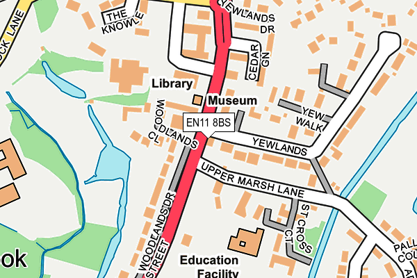 EN11 8BS map - OS OpenMap – Local (Ordnance Survey)